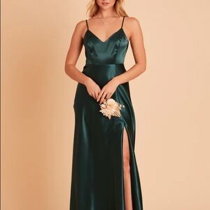 Birdy Grey Jay Satin Dress Emerald